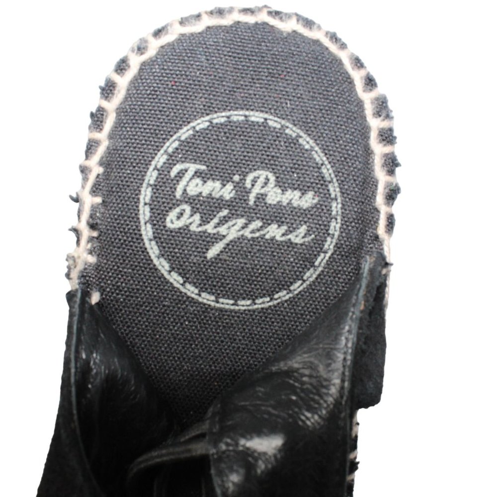 Toni Pons Womens Size 10.5 Nuria Black Suede Espadrille Slip On Sandals - Picture 14 of 16